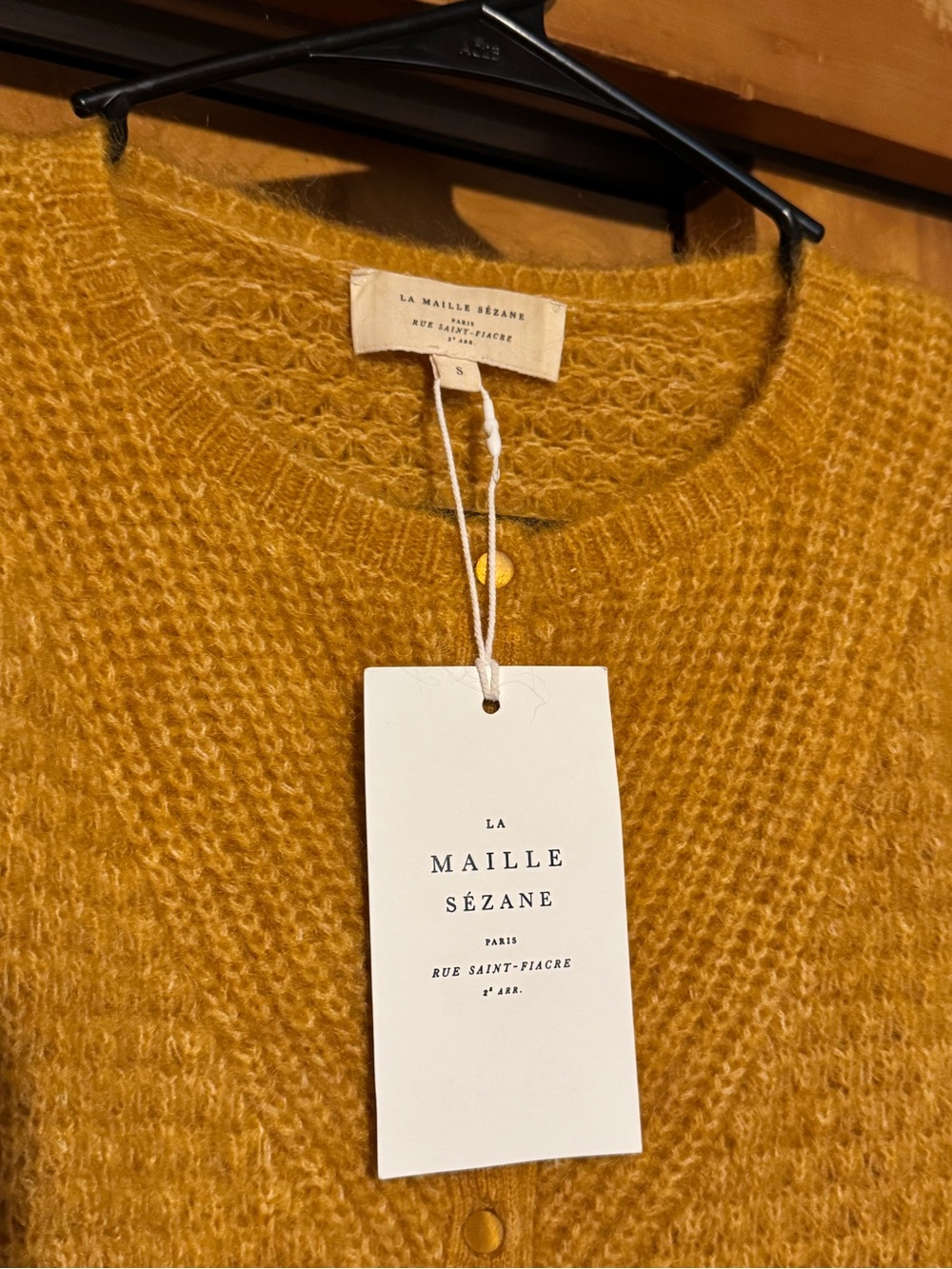 Sézane Solena Honey Cardigan Sweater Jumper Button Up - Picture 6 of 8